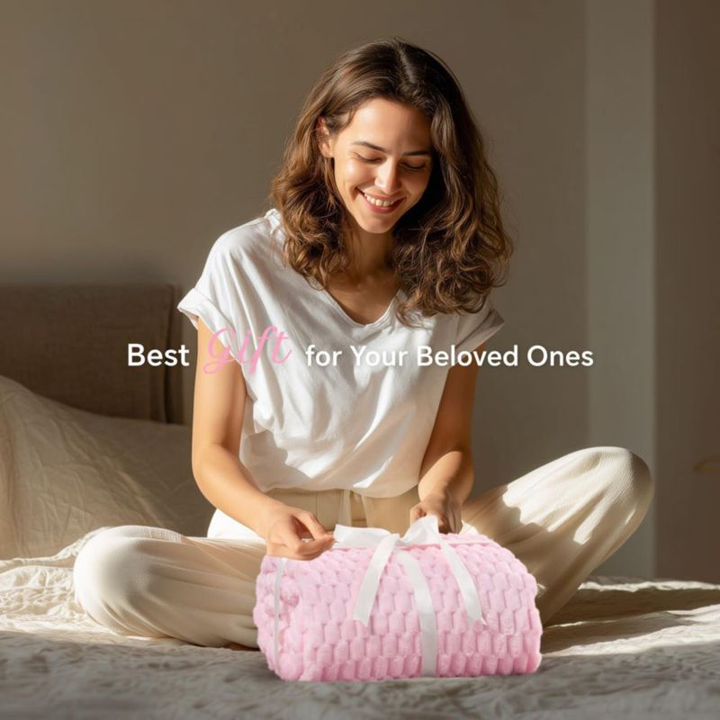 Manta BEDELITE 127x152 cm Rosa Cerezo