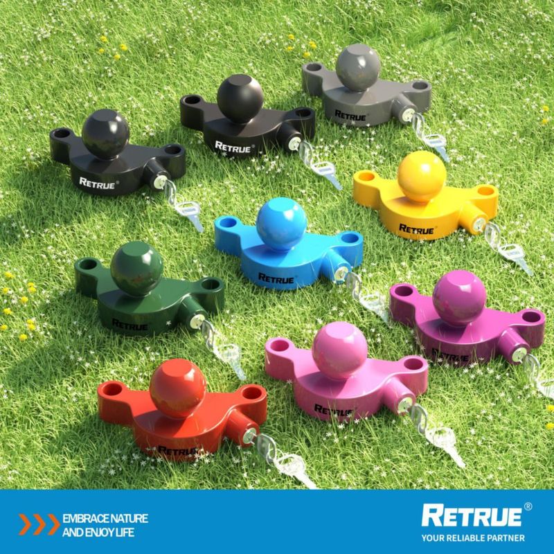 Candado de Acoplador RETRUE Ajustable 1‑7/8"‑2‑5/16" Negro Mate