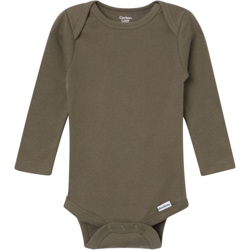 Body Gerber de manga larga azul pack de 6 12 meses