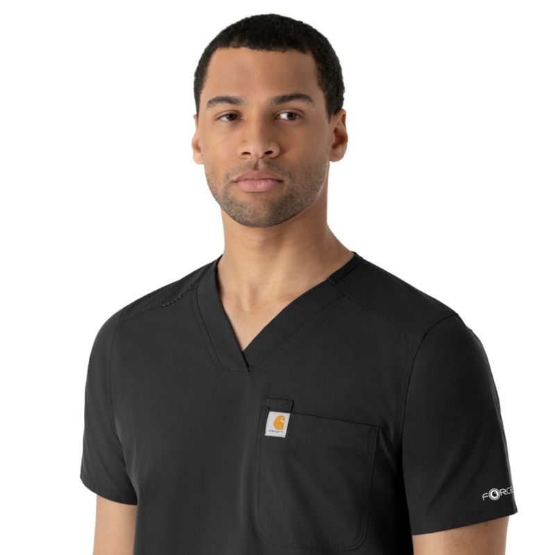 Camisa Carhartt Force Essentials Cuello V Negra