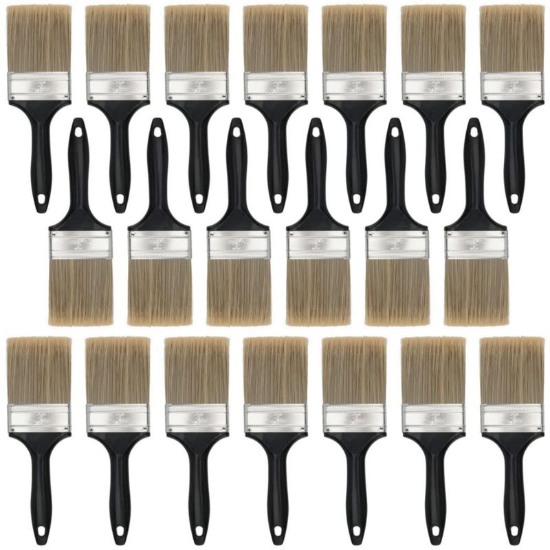 Pincel plano HOZEON 76 cm 20 piezas Negro