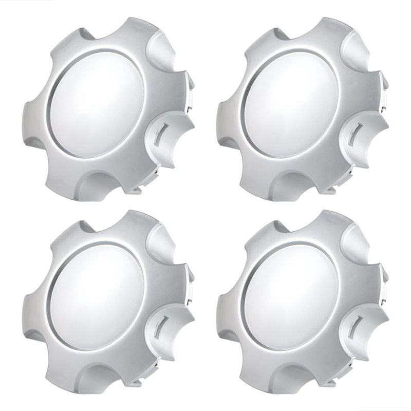 Tapones de cubo KPALAG 17" de 6 pernos plateado - juego de 4