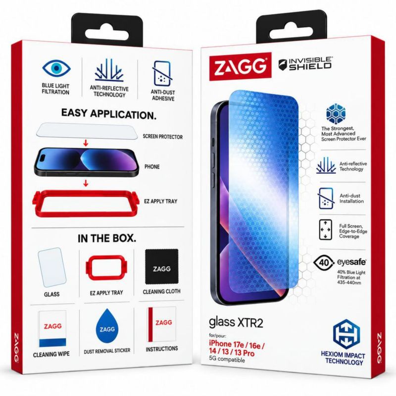 Protector de pantalla ZAGG InvisibleShield Glass XTR2