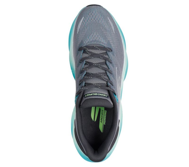 Zapatilla de running Skechers Aero Burst gris/azul talla 10
