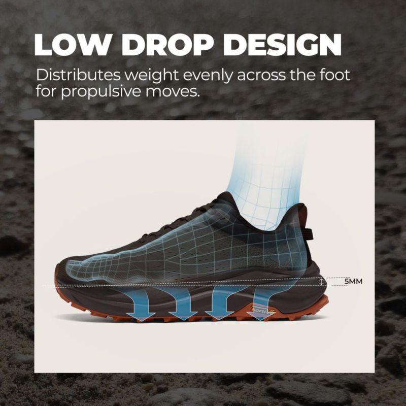 Zapatillas de trail running NORTIV 8 255 cm Marrón con puntera ancha