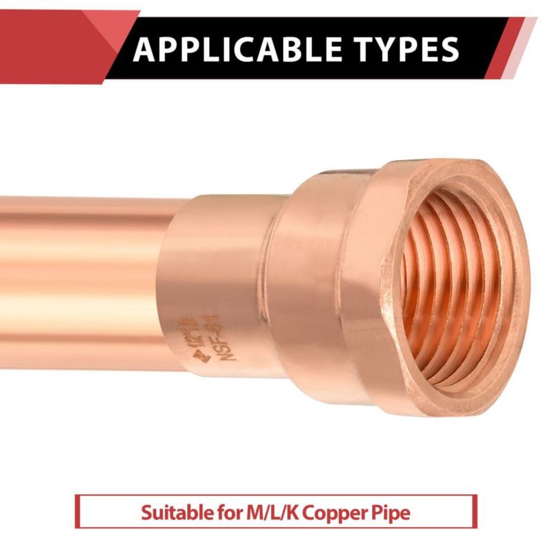 Adaptador de cobre hembra EFIELD 1/2" FNPT - paquete de 10