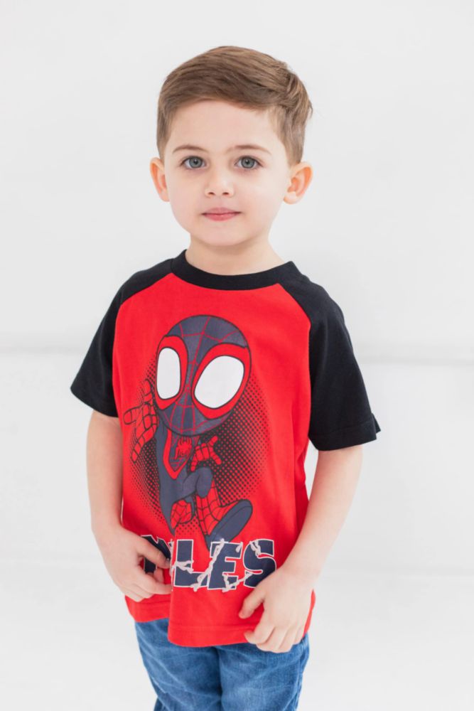 Camiseta Marvel 4T Pack de 4 (rojo azul negro verde)
