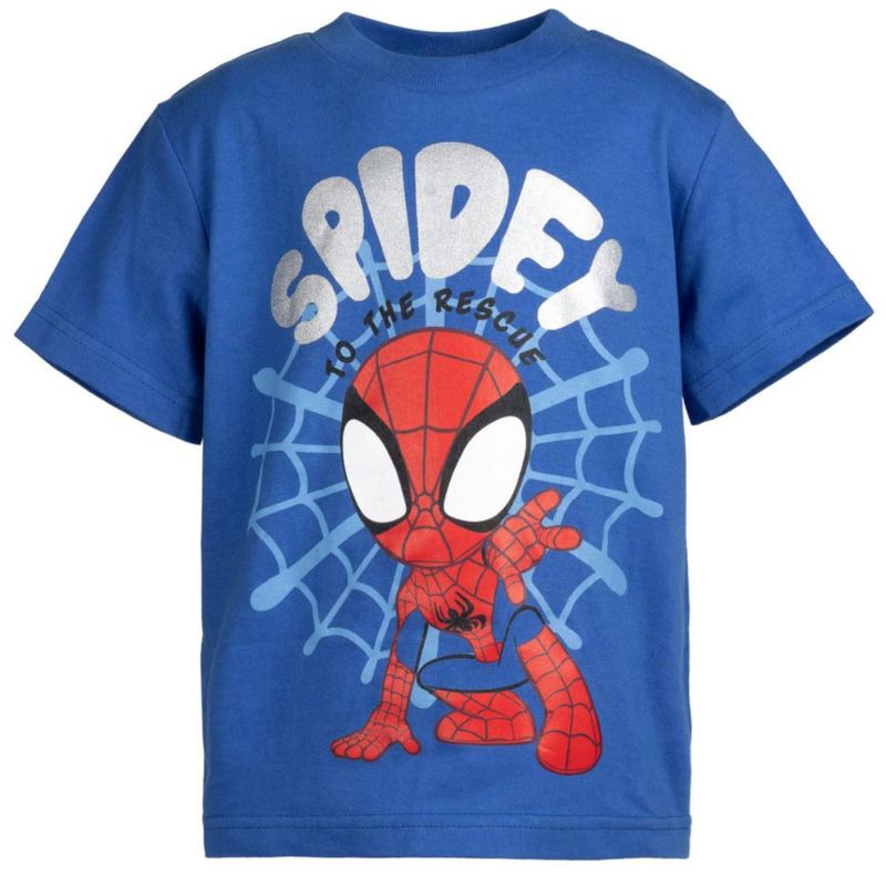 Camiseta Marvel 4T Pack de 4 (rojo azul negro verde)