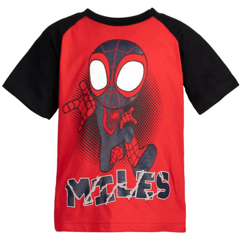 Camiseta Marvel 4T Pack de 4 (rojo azul negro verde)