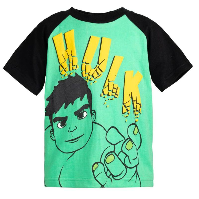 Camiseta Marvel 4T Pack de 4 (rojo azul negro verde)