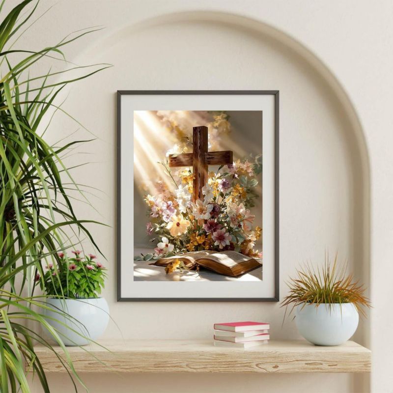 Kit de Arte con Diamantes YOLENIX Cruz 12x16 pulgadas – Principiante