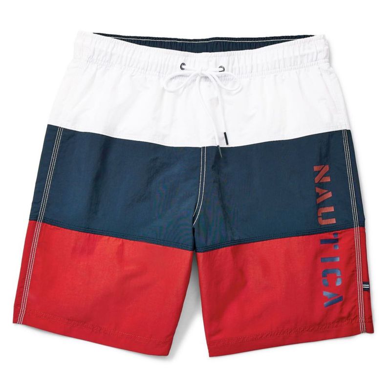 Pantalón de baño Nautica para hombre X-Large rojo de secado rápido 48 cm