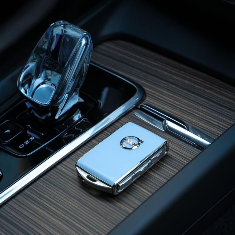 Cubierta para mando de coche TOUPHY Volvo XC90/60/40 en aleación de zinc azul