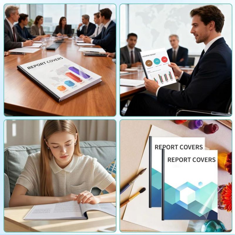 Cubiertas de informe Binditek 40 unidades capacidad 70 hojas