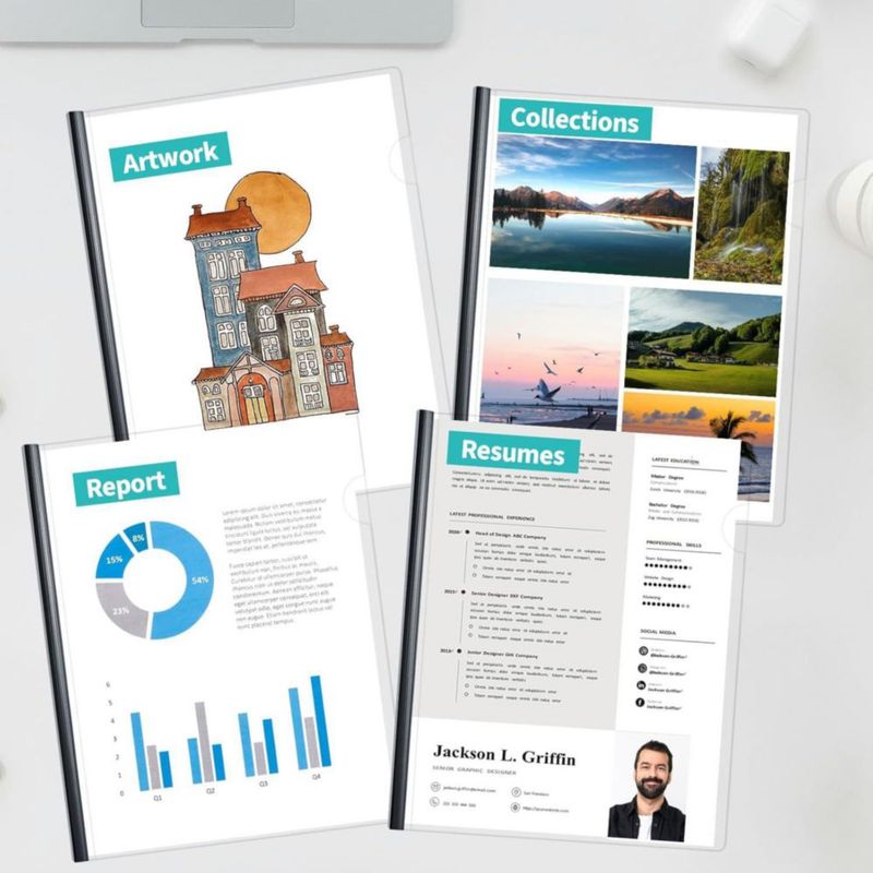 Cubiertas de informe Binditek 40 unidades capacidad 70 hojas