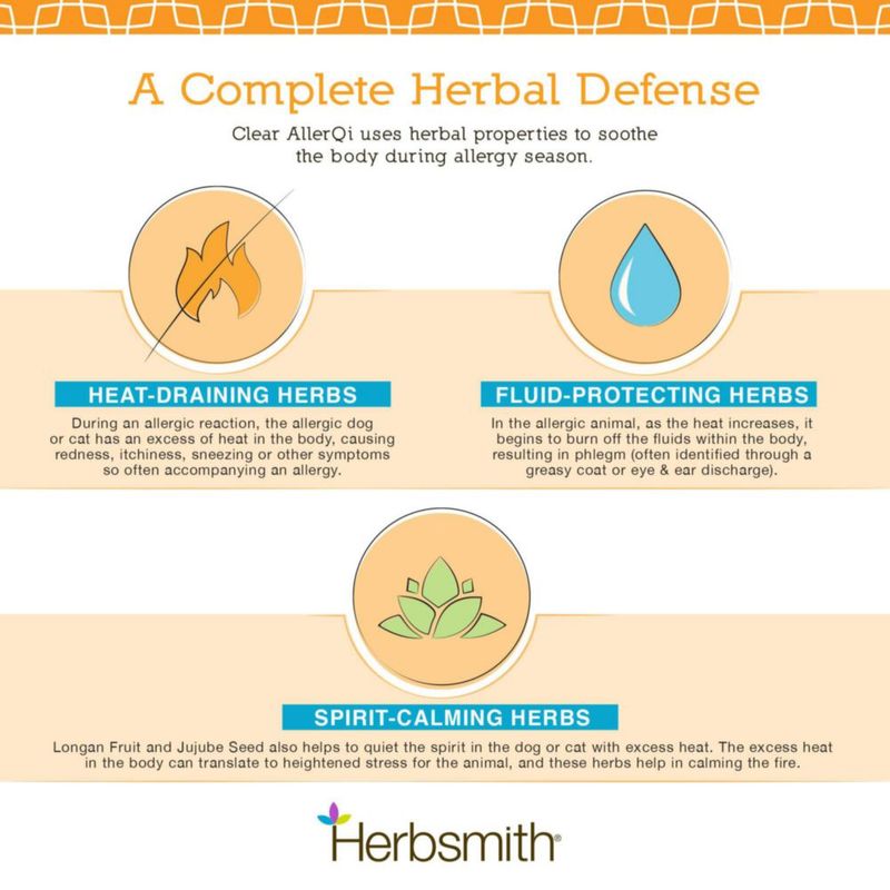 Herbsmith Allergy Aid – 90 comprimidos para gatos y perros
