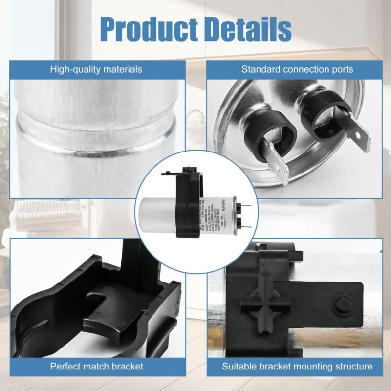 Capacitor de arranque Garsoo WH12X27614 60 µF para lavadora GE