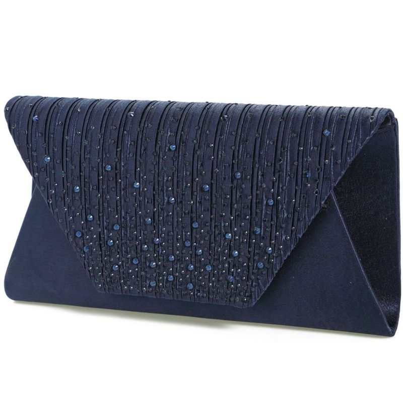 Bolso tipo clutch Mihawk Envelope 26x14x55 cm azul marino