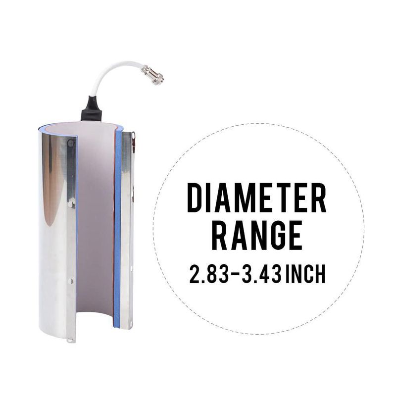 Prensa de calor PYD Life de 5 pines para vaso y taza de 30/20 oz