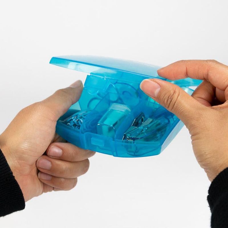Grapadora Mini Kit de Oficina Azul LD