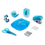 Grapadora Mini Kit de Oficina Azul LD