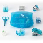 Grapadora Mini Kit de Oficina Azul LD