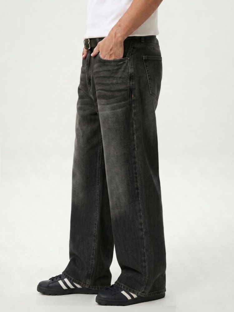 Pantalones Baggy Jeans Comdecevis XXL Lavado Negro