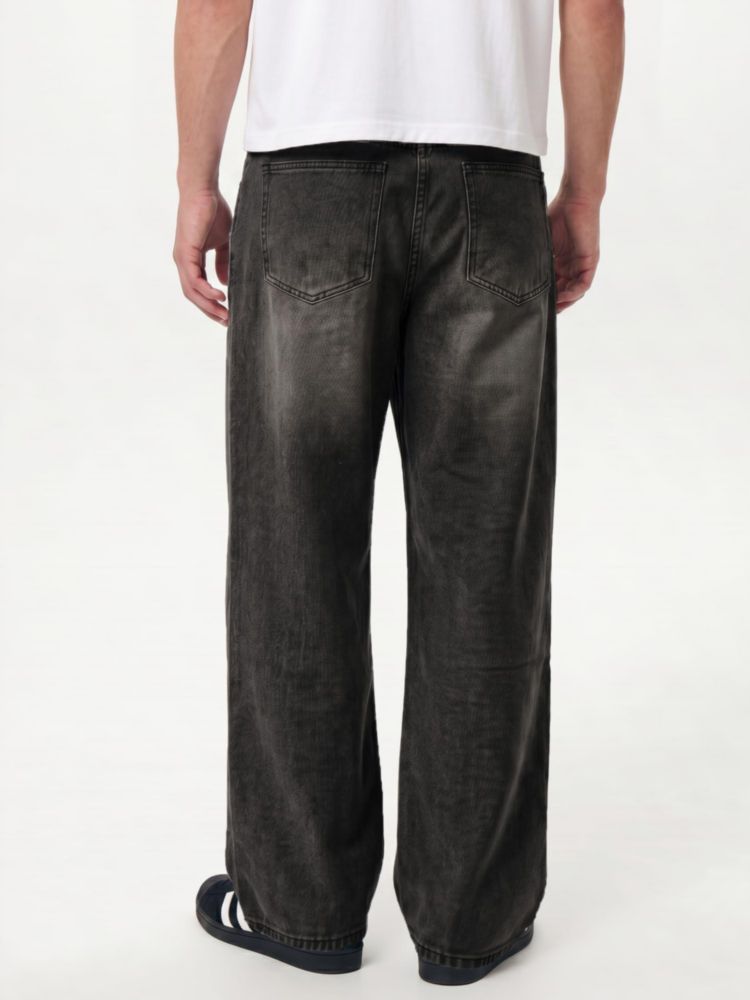 Pantalones Baggy Jeans Comdecevis XXL Lavado Negro