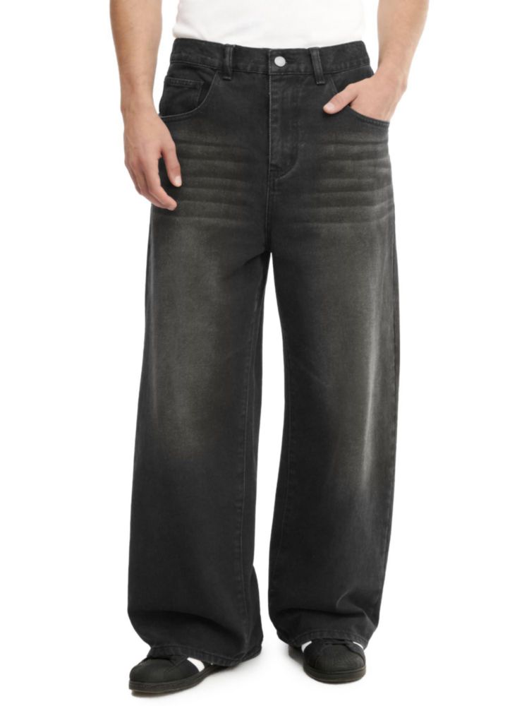 Pantalones Baggy Jeans Comdecevis XXL Lavado Negro