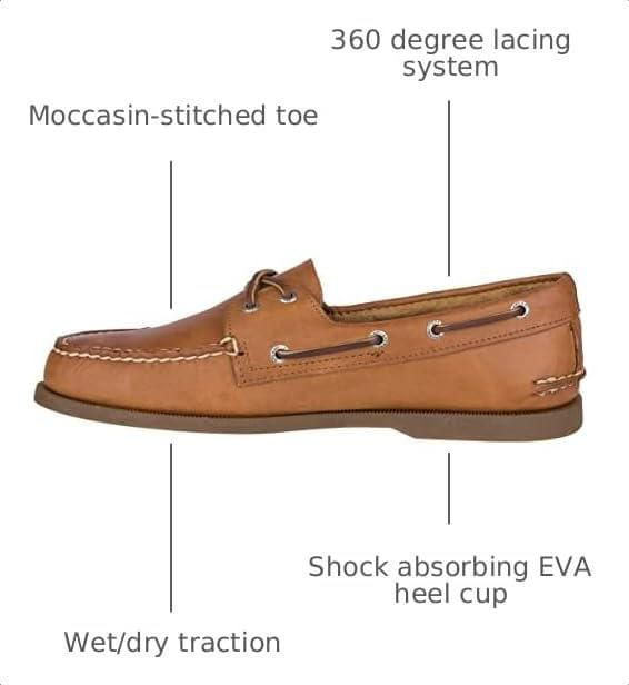 Zapato Náutico Sperry Authentic 2-Ojos Sahara 10.5