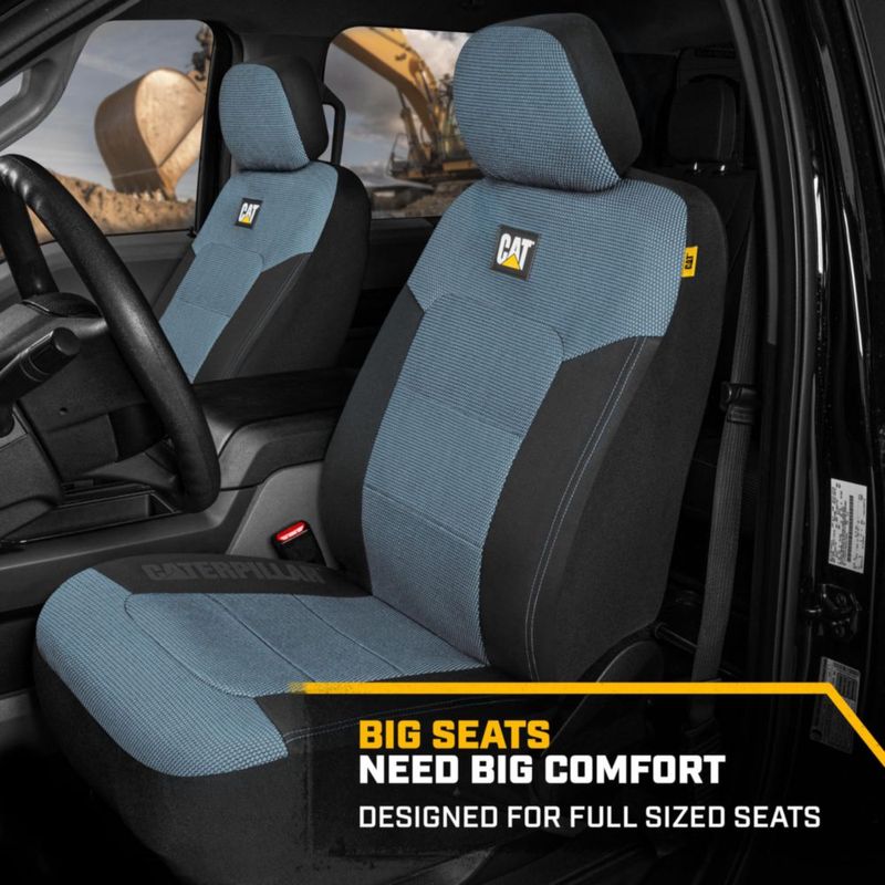 Fundas de Asiento CAT Azul Claro Juego de 2