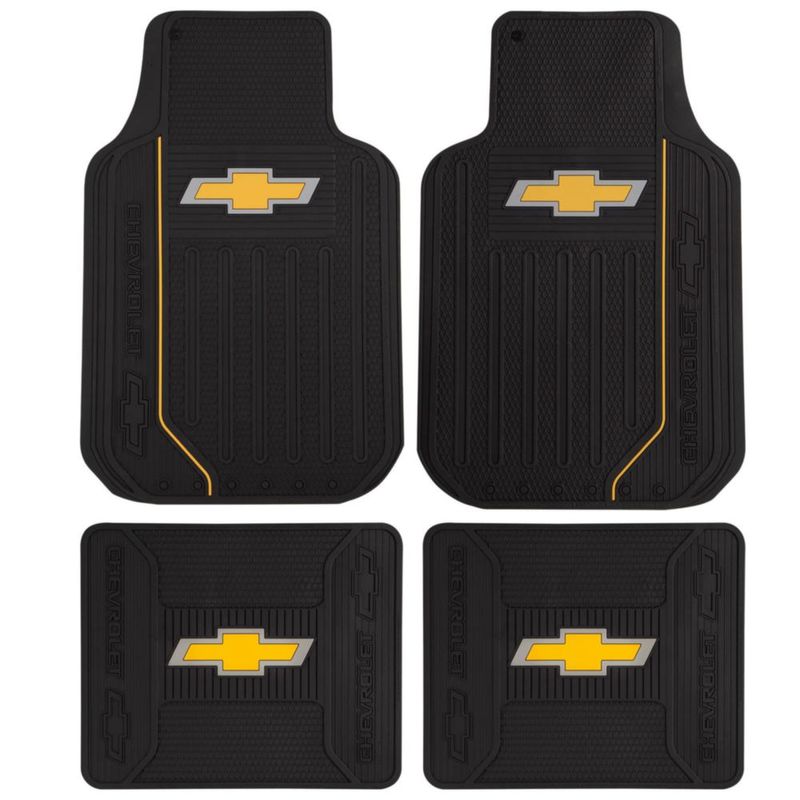 Alfombrillas de piso Plasticolor Chevrolet 4 uds 44x68 cm