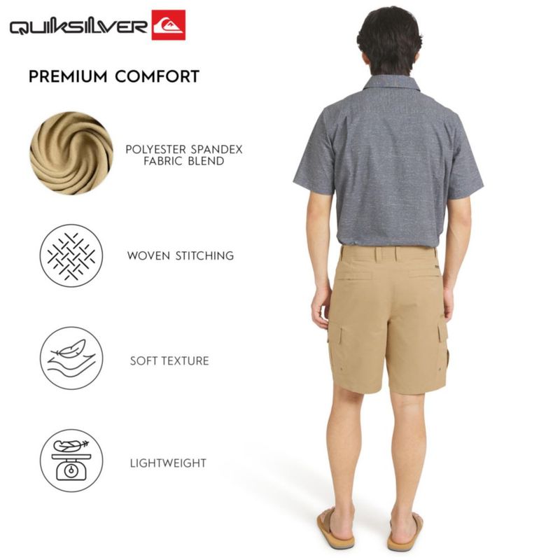 Shorts Quiksilver 34 Vintage Caqui Apto para Agua