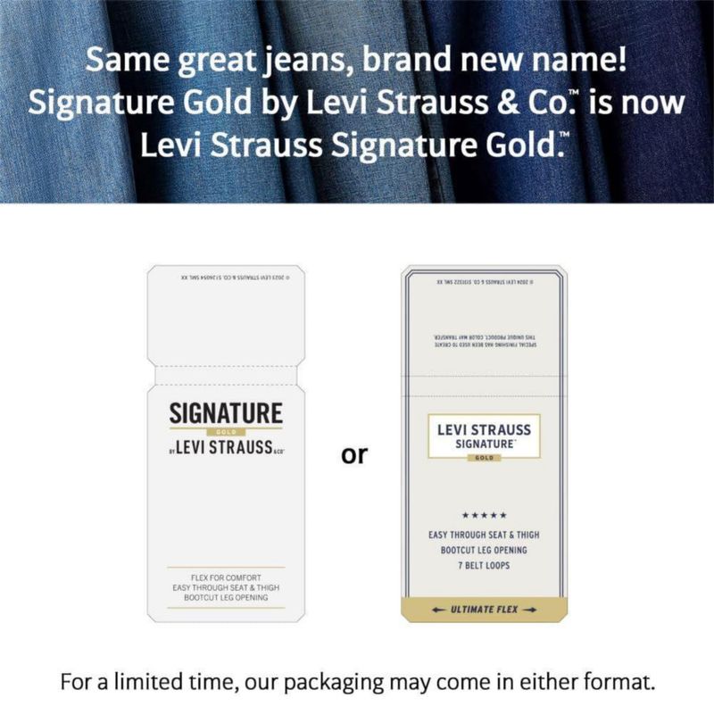 Jeans Levi Strauss Signature Gold de cintura alta 74 cm