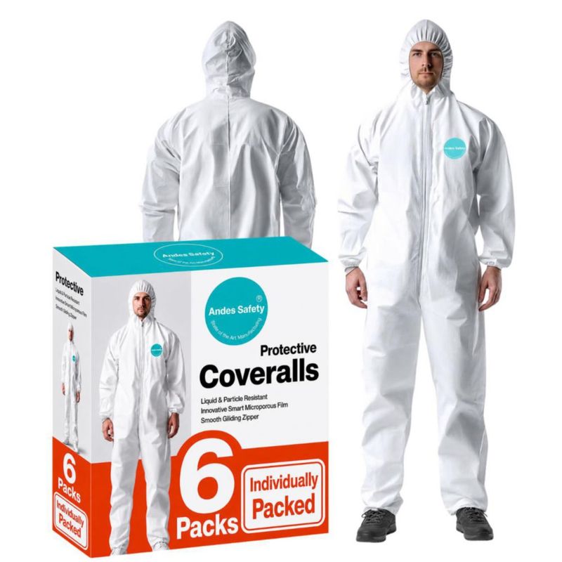 Overol desechable Andes Safety 3XL – Pack de 6 unidades
