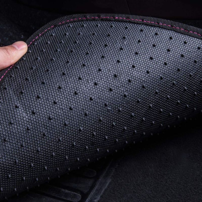 Alfombrillas de coche CAR PASS bordadas - Pack de 4 - Negro/Verde