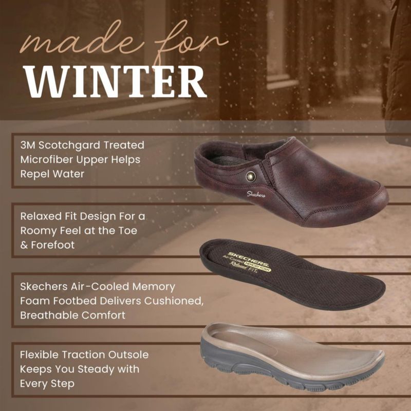 Mule Skechers Easy Going - Latte 2 Chocolate 10M