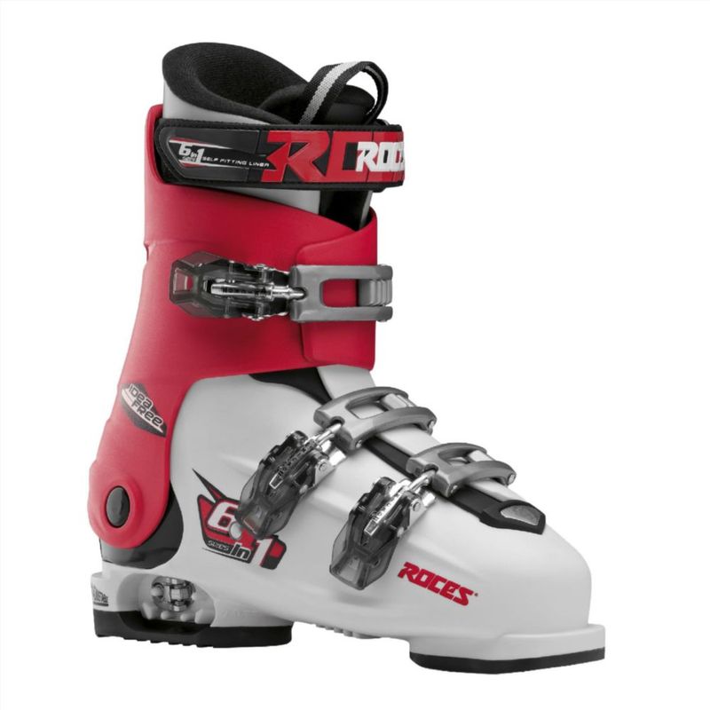 Botas de esquí ROCES 23-25.5 cm blanco/rojo/negro