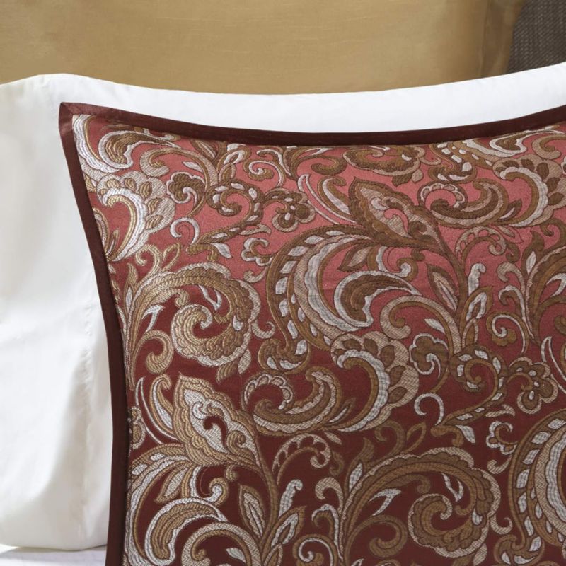 Juego de ropa de cama Madison Park Essentials Queen rojo 24 piezas