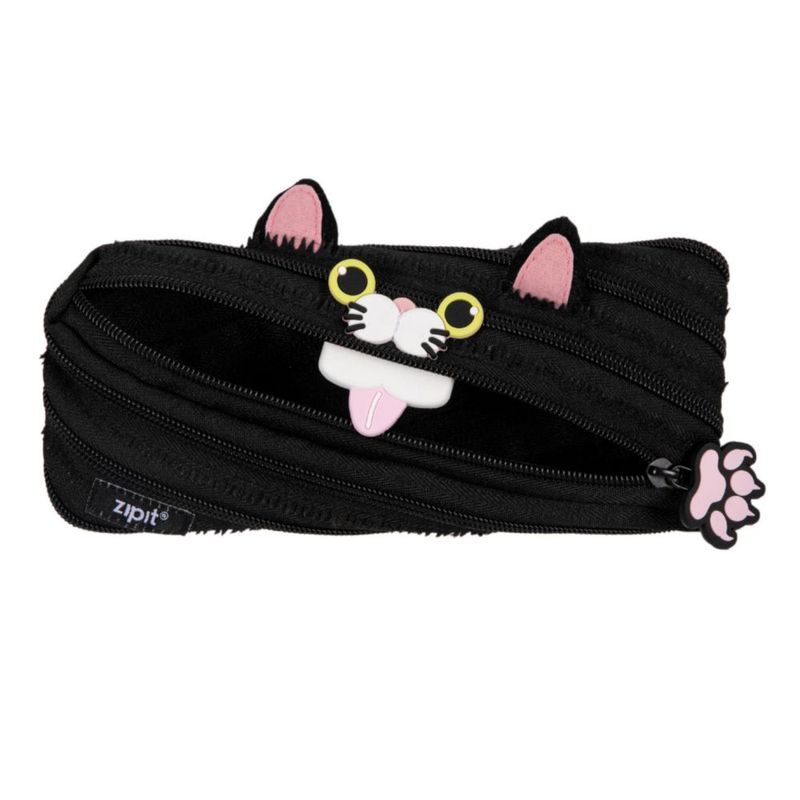 Estuche de lápices ZIPIT Gato Negro – Lindo y práctico con cremallera
