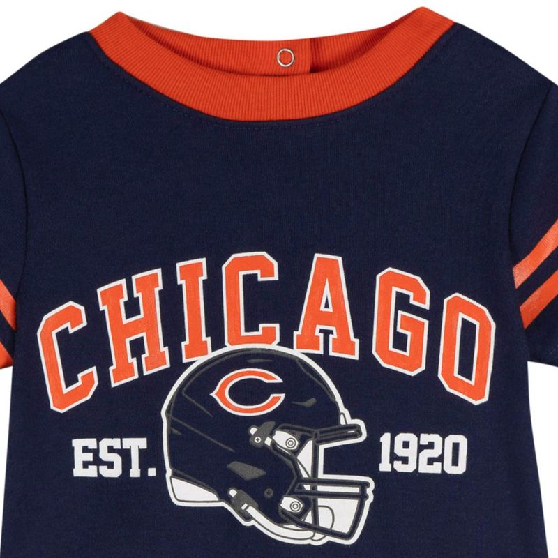 Body Gerber Bears 3-6 meses NFL manga corta