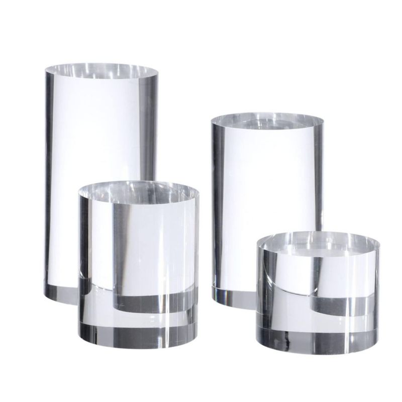 KCGANI Cilindro Acrílico Transparente para Fotografía 5 cm 4 cm 6 cm 10 cm