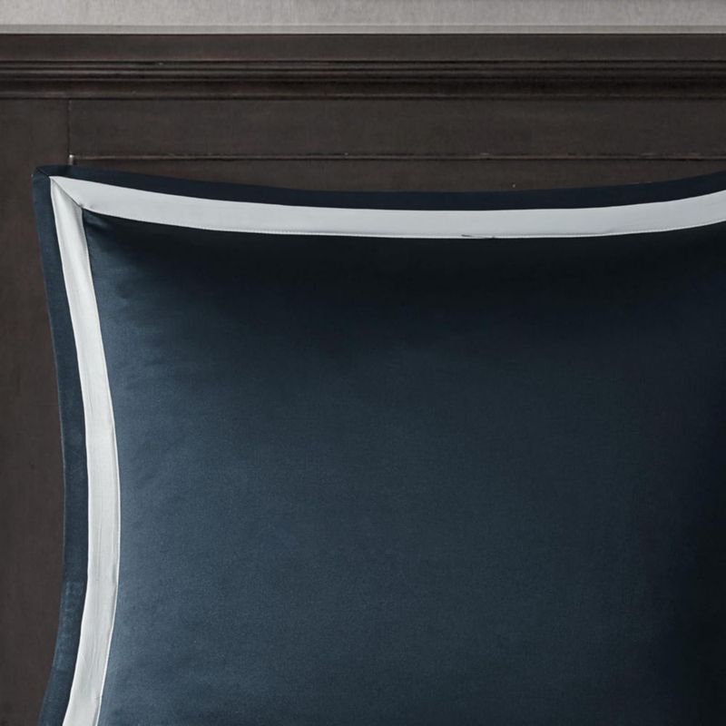 Juego de Edredón Madison Park Queen 230 × 230 cm Azul Marino 8 piezas