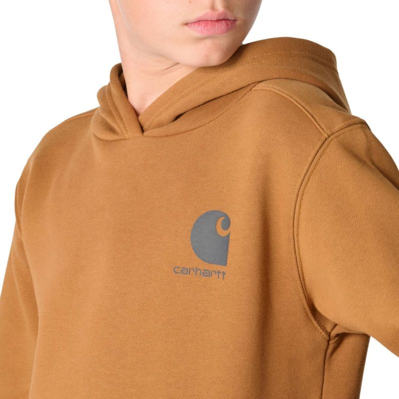 Sudadera Carhartt talla 6 color Marrón con logo para niños