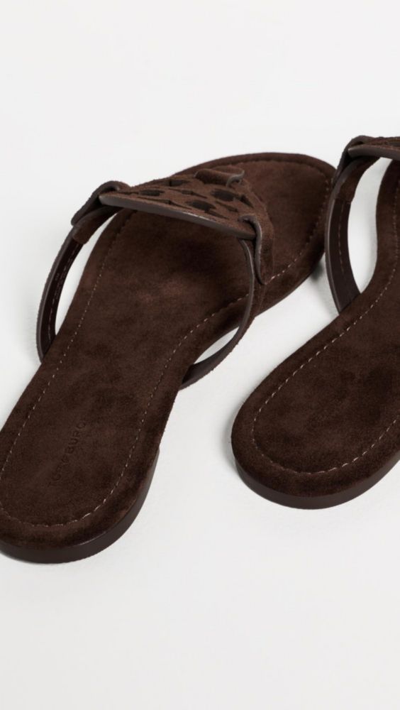 Sandalia Tory Burch Miller Dark Cocoa talla 7 EE. UU.