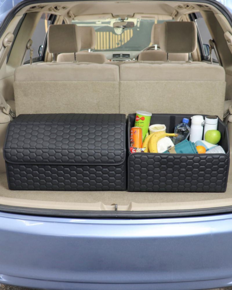 CADDY Owleys Organizador de Maletero de 45 cm Cuero PU Negro 40 L