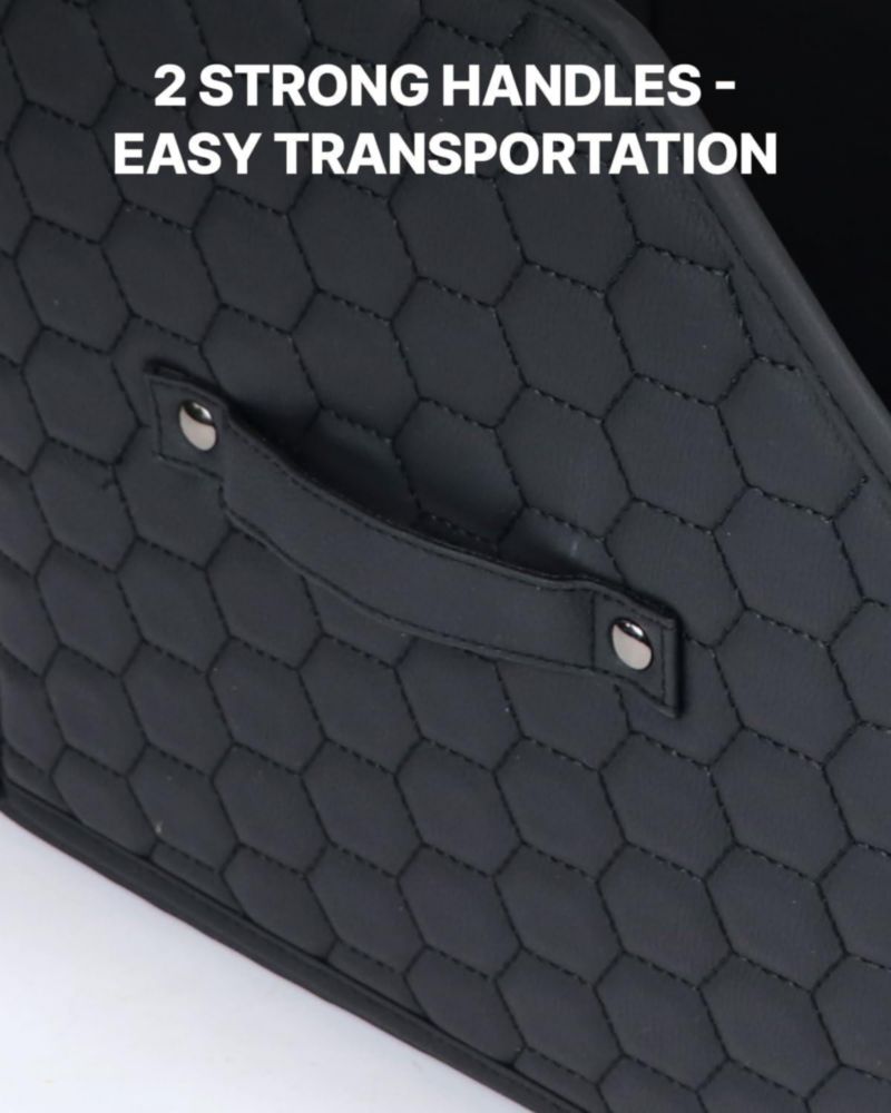 CADDY Owleys Organizador de Maletero de 45 cm Cuero PU Negro 40 L