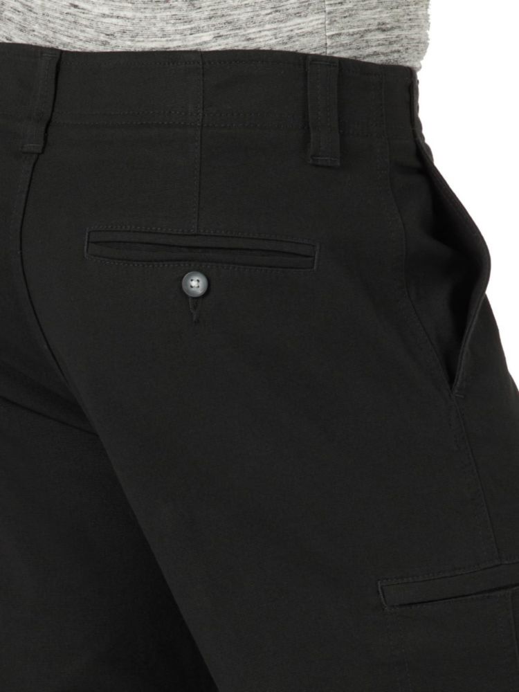Pantalones cargo Lee 38W x 30L negro lona elástica