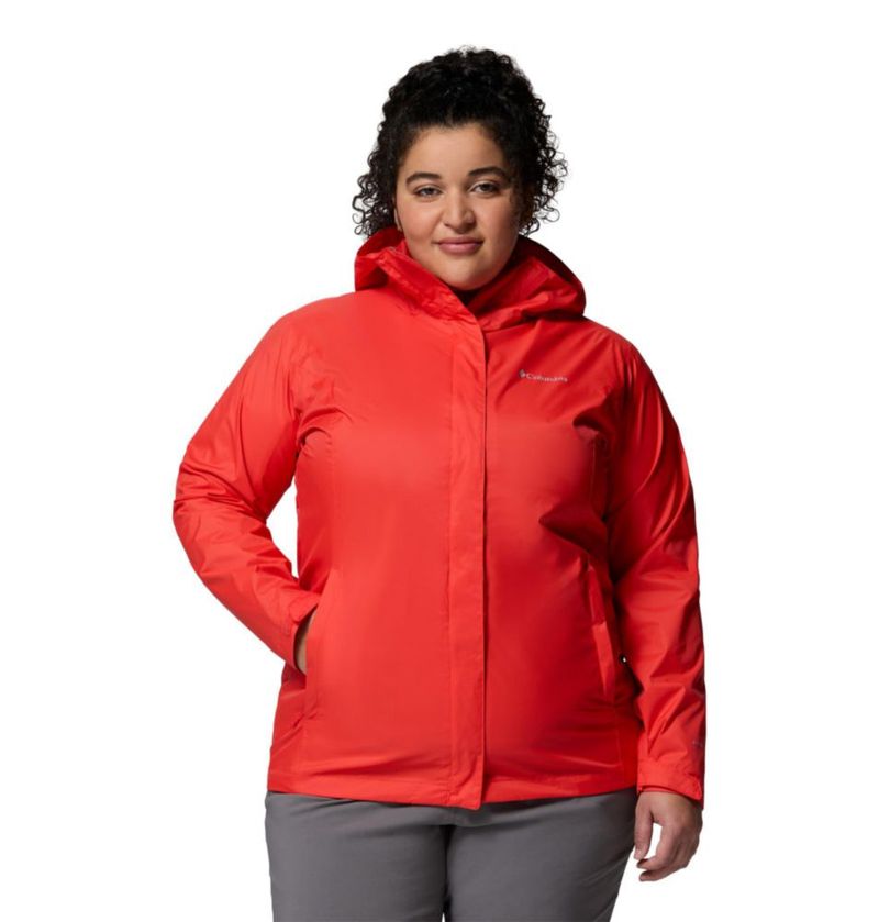 Chaqueta Columbia Arcadia II Impermeable Rojo Poppy 3X