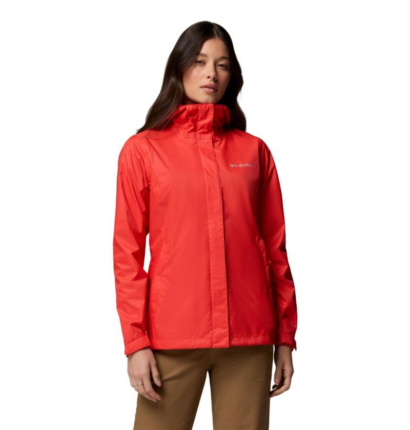 Chaqueta Columbia Arcadia II Impermeable Rojo Poppy 3X